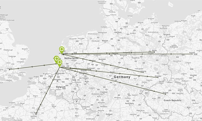 European hinterland network